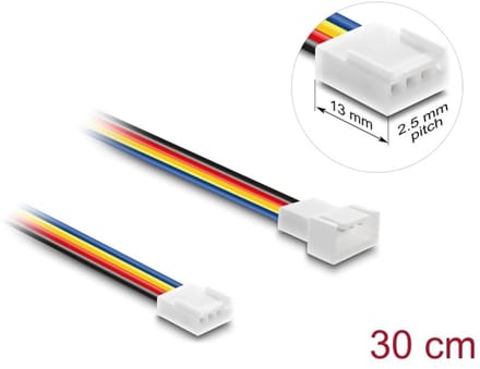 Delock Fan Extension Cable PWM male to female 4 pin 30 cm
