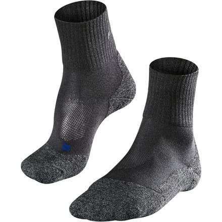 FALKE TK2 Cool Short anti-blaar dik lyocell functioneel materiaal wandelsokken heren grijs - maat 42-43