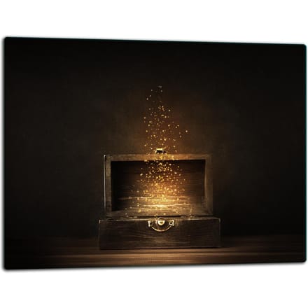 TMK ArtDeko - Snijplank - Glas - 52x40cm - Zwart