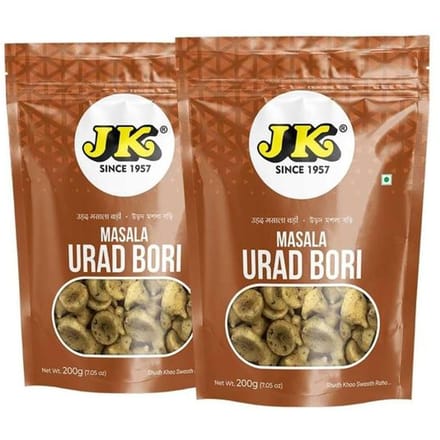 JK Urad Masala Bori | Bengali Urad Masala Beuli Bori (Vallée) (Paquet de 2 de 200g) beige