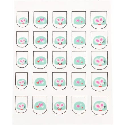 Nagelstickers Rex London Mimi Et Milo (x25)