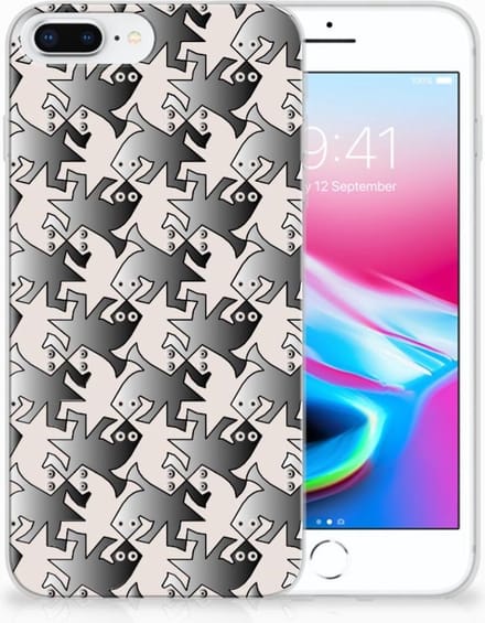 Apple iPhone 7 Plus | 8 Plus TPU Hoesje Salamander Grey