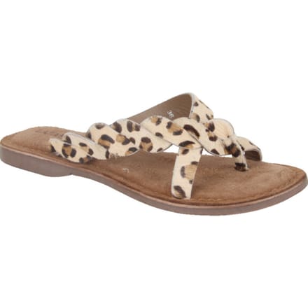 Lazamani - Avi Dames Teenslippers Leopard - Maat 41