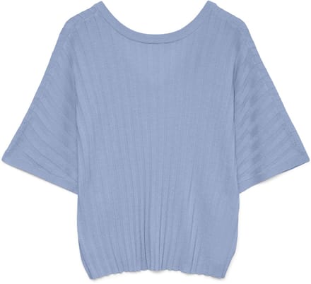 VERO MODA - VMBARBADOS SS V-BACK PULLOVER GA SE - Dames - Gebreide truien