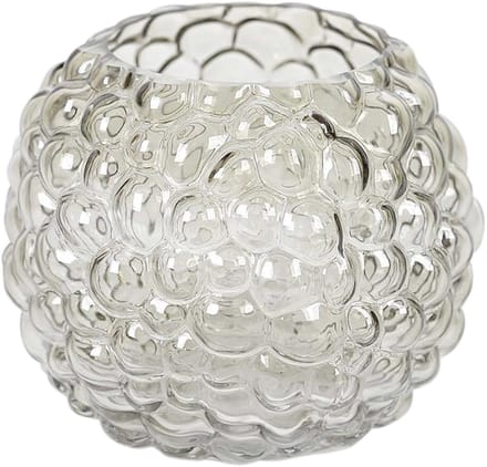 Rasteli Vaas Bolvormig Glas Grijs D 20 cm H 17 cm
