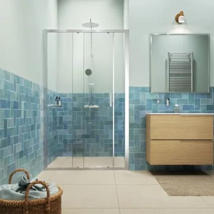 Sealskin - Douche Schuifdeur Inc 140 X 200cm - Chroom Profiel - 8 Mm Helder Glas