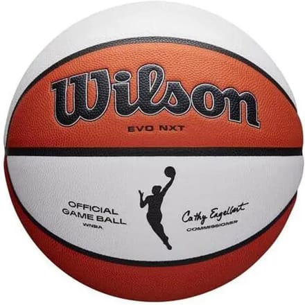 Officiële wedstrijdbasketbal met detailpresentatie Wilson NBA