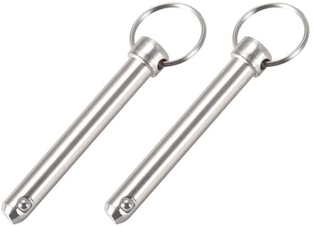 Snelle Ontgrendelingspennen 10mm x 70mm - 2 Stuks Carbon Staal Pull Pin voor Scheepsbouw en Bootaccessoires
