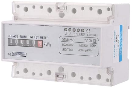 Digitale Driefasige Elektriciteitsmeter 20-80A KWh Verbruiksdisplay
