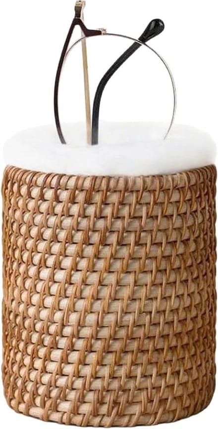Pluche Gevoerde Brilhouder voor Bedside - Scratch-Resistente Brilstandaard en Organizer voor Tafel en Bureau