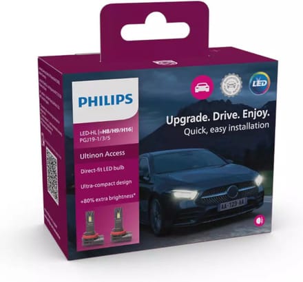 Philips H16/h8/h9 12v 20w Pgj19 Ultinon Autolicht Zilver