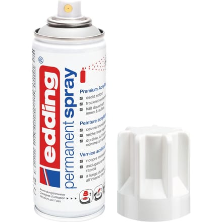 edding 5200 "Permanentspray", glanzend - Verkeerswit