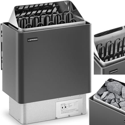 Uniprodo Saunakachel - 9 kW - 30 tot 110 ° C 10250223