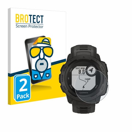 BROTECT - Screenprotector voor Garmin Instinct Tactical Edition - Folie Beschermfolie matte 2 Stuks