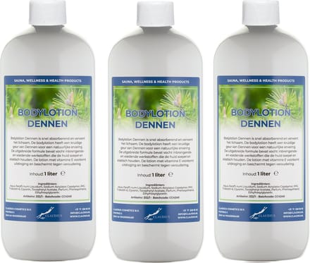 Bodylotion Dennen 1 Liter - set van 3 stuks