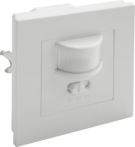 PIR Bewegingsmelder / Motion Sensor Tweedraads - Inbouw - Wand - Wit