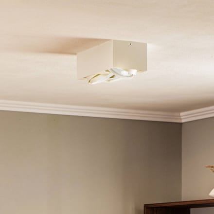 Argon Plafondspot Ronda, 2-lamps, wit