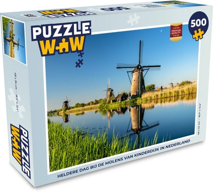 Puzzel Molen - Lente - Nederland - Legpuzzel - Puzzel 500 stukjes