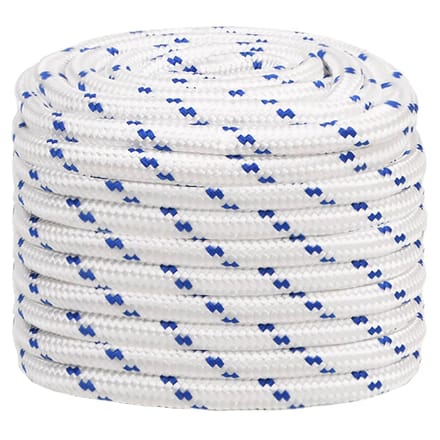 vidaXL - Boot - touw - 20 - mm - 50 - m - polypropyleen - wit