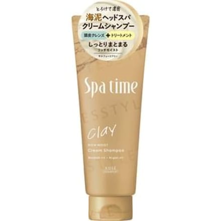Kose - Spa Time Clay Cream Shampoo Rich Moist 250g