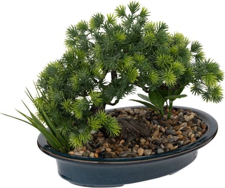 Kunstplant in pot, bonsai, 25 cm