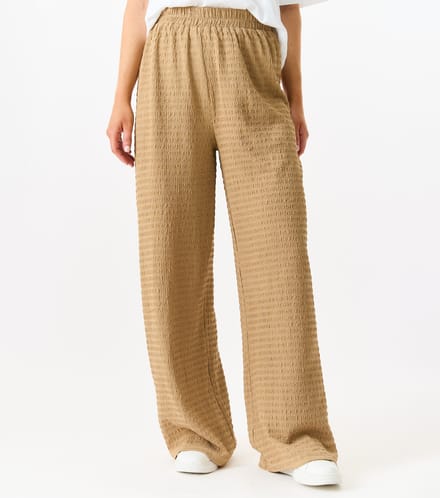 Trekbroek met getextureerde elastische taille