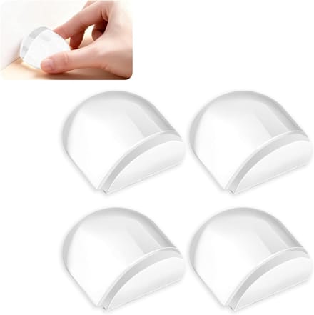 Set van 4 Transparante Deurstoppers - Plakbare Wandbeschermers voor Harde Vloeren, Antislip en Meubelbescherming