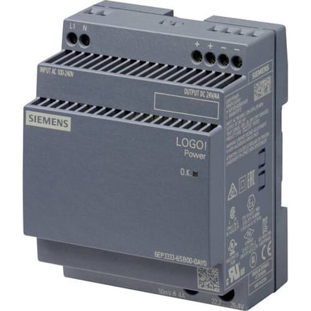 Siemens Logo!power 24 v / 4 A stabilized Stroom supply