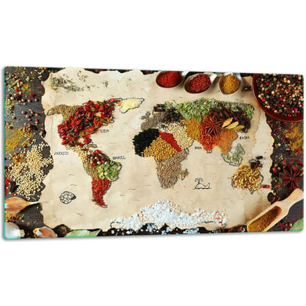 TMK ArtDeko Serie - Snijplank - 52x30 cm - Inductiebestendig - Glas