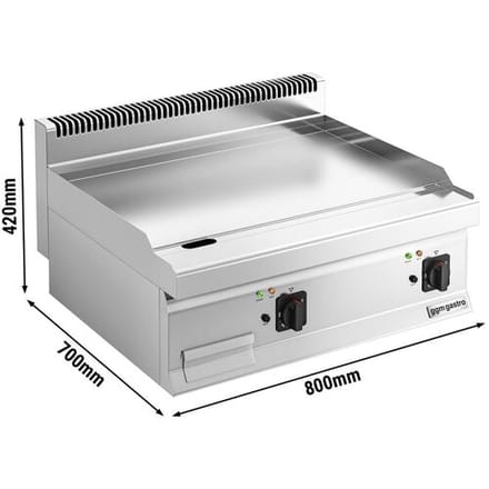 GGM Gastro Elektro Bratplatte - 8,1 kW - Glatt Zilver
