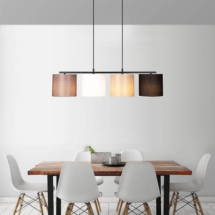 Asir - Kroonluchter - Zwart wit - 110 x 120 x 25