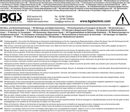 BGS Karosseriefeilenblad grof schuin gefreesd 350 x 35 x 4 mm - 3217-2