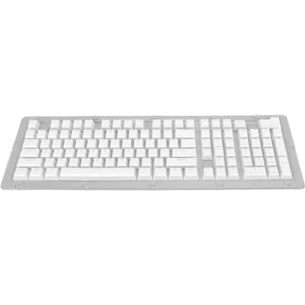 Keycaps de Clavier 130 Touches Hauteur OEM PBT Pudding Double Couche Injection Bicolore Translucide Keycaps de Clavier DIY blanc