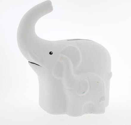 Pincello spaarpot keramiek olifant 9 cm decoratie kinderspaardoos.