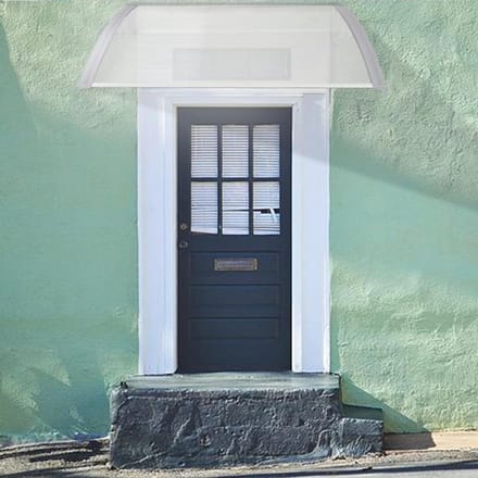 Deur Luifel - Regenbescherming - Entree Beschermen - UV Bescherming - 80 x 120 cm - Grijs Frame