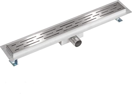 Creavit Aloni RVS douchegoot flens met uitneembaar sifon 80cm