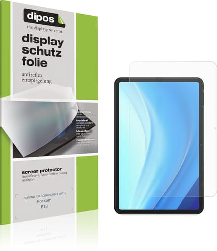 dipos – 2x Matte Beschermfolie geschikt voor Pockam P13 | Krasbestendige & antireflecterende Screenprotector Ultra-Thin