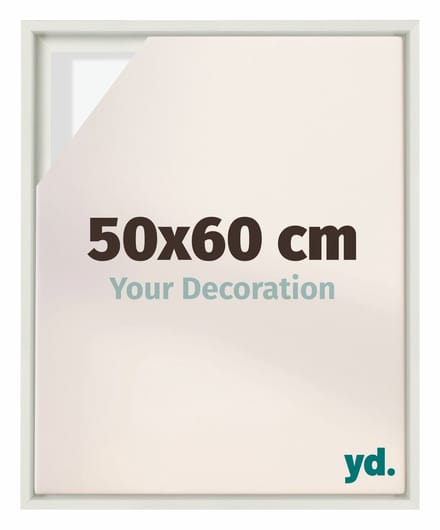 yd, Baklijst 50x60 cm Wit Mat - Lijst voor Canvasdoek - MDF Lyon