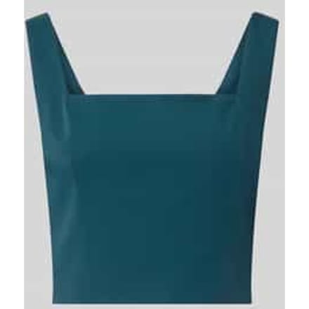 Cropped top met carré-halslijn en ritssluiting aan de achterkant