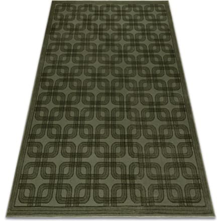Kleden Rugsx Tapijt AURA J2556A groen - Geometrisch, structuree 80x150 cm