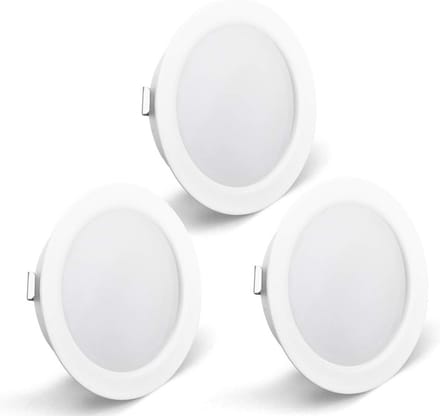 Set van 3 Platte LED Meubellampen Wit Warm Wit 3000K IP44 Inbouwspots