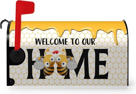 Zomerse Mailbox Covers met Bijenmotief - Waterproof en Herbruikbaar