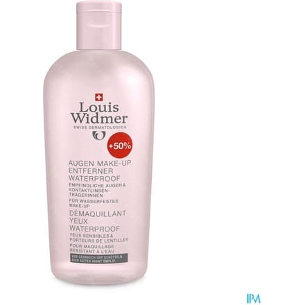 Louis Widmer Purederm Oogmake-up Reiniging Waterproof 100ml+50ml