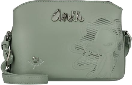 Anekke Schoudertas Alma Original 3 Compartment Crossbody Bag Multicolor Kaki