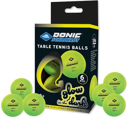 Glow in the Dark Tafeltennisballen set 6 stuks