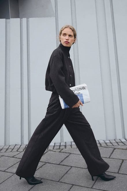 MSCH Copenhagen Mschseba Hw Pants Broeken Dames - Donkergrijs - Maat XL