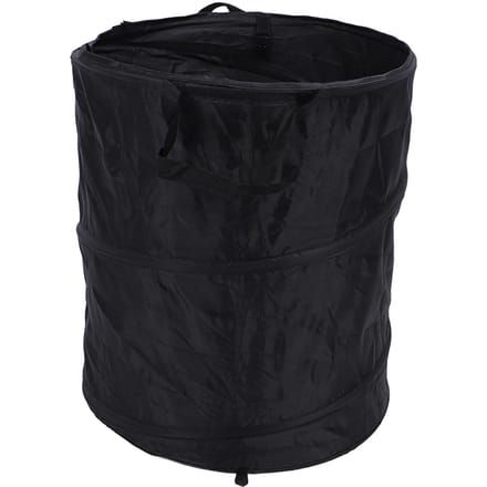 Conteneur à déchets pliable 90L Poubelle de camping portable étanche en tissu Oxford pour pique-nique extérieur noir
