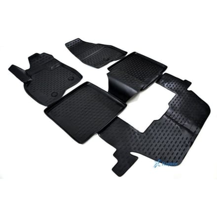 J&amp;J AUTOMOTIVE | Tapis De Sol En Caoutchouc 3D Exclusive Pour Ford Explorer 2011-2019 zwart