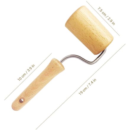 2 stuks 5D Schilderij Houten Roller Gereedschap DIY Schilderaccessoires Voor Schilderen Plakt Stevig beige