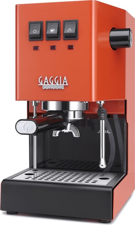 Gaggia New Classic E24 Espressomachine - 58 mm Professionele Filterdrager - Messing Boiler - Professionele Stoompijp - Lobster Red